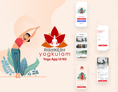 Rishikesh Yogkulam (Yoga UI Design). #uidesign #UX