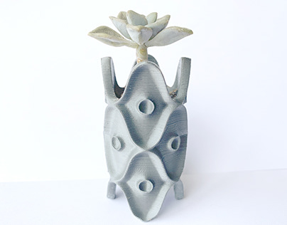 3D Printed Eyed Plant Pot
