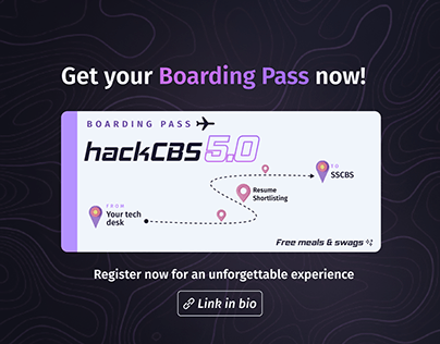 Boarding Pass - hackCBS 5.0