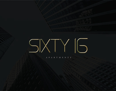 Sixty 16 Apartment logo design