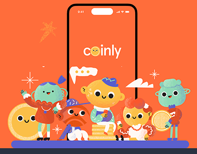 Coinly Child Bank — Branding & UX/UI