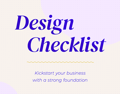 Free Design Checklist - designslang.com