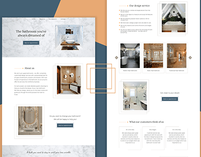 Landing Page (Bathroom Design Studio)