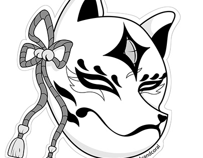 Kitsune Masks Stickers