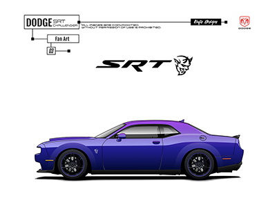 Dodge Challenger SRT Hellcat Illustration
