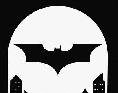 Gotham City Negative Space Poster