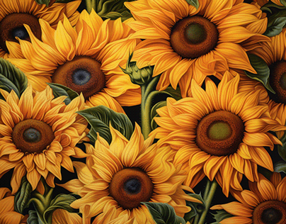 Sunflower Floral Print