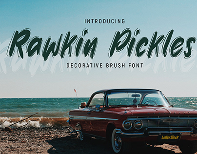 [FREE FONT] Rawkin Pickles hand drawn brush font