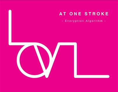 At One Stroke - Typeface / Branding / Algorithm