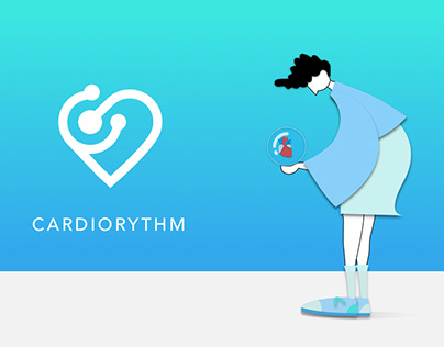Logo design for a cardio patch medical device