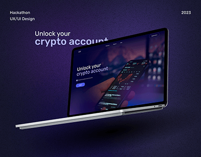 Unlocking crypto account - Landing page