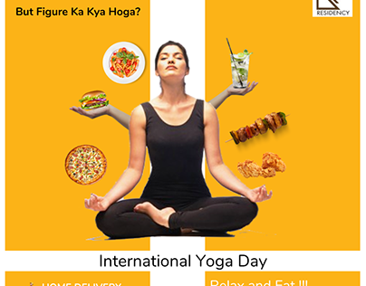 Yoga Day Design For Food agencies