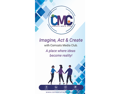 Standee Design for Comsats Media Club