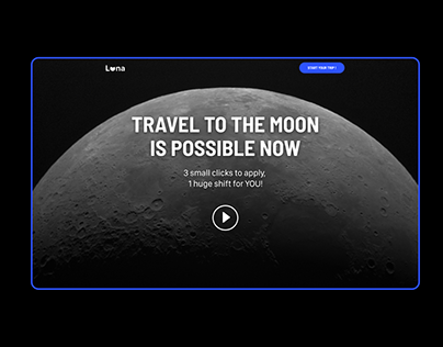Luna / Landing page design