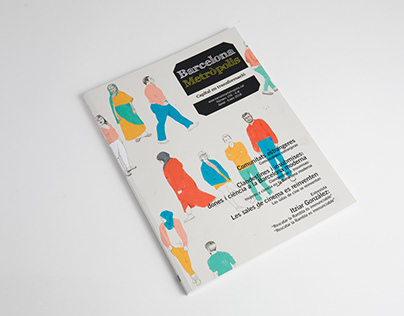 Barcelona Metròpolis - illustrated cover Magazine