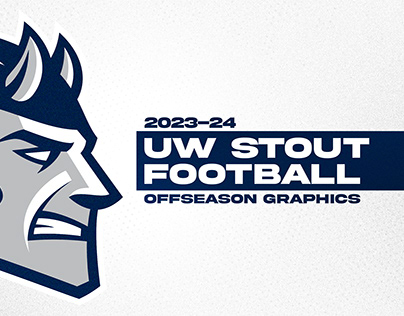 Project thumbnail - UW-Stout Football 2023-24 Offseason Graphics