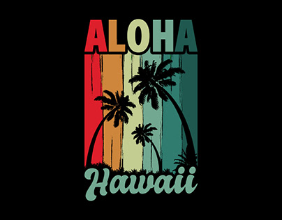 Aloha Hawaii T-shirt Design