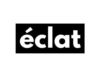 Eclat logo. Simple, elegant and minimal