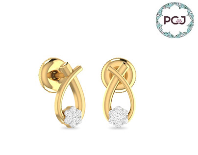 Best Conchobar Gold Earrings For Women By PC Jeweller