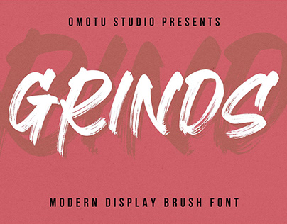 Grinds Brush Font