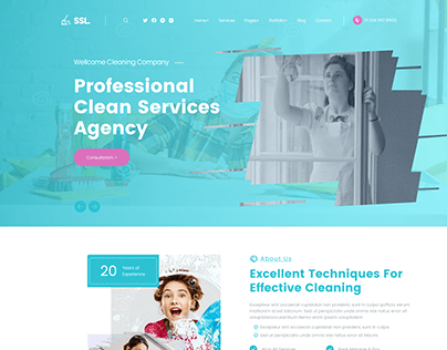 Project thumbnail - Cleaning Service Website
