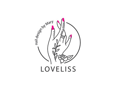 Logo design for nail design studio LOVELISS
