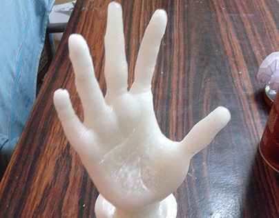 Wax Hand Sculpture