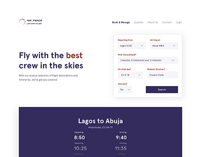 Airpeace Flight Search Redesign