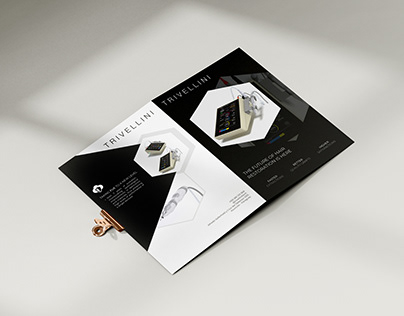 Diseño de folleto y tarjeta para trivellini tech