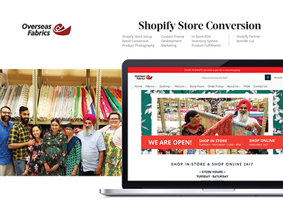 Overseas Fabrics Shopify Conversion