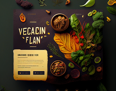 Vegan Food Website UI Design