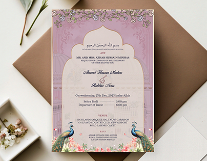 Wedding invitation Card design