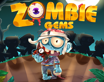 UI game Zombie Gems
