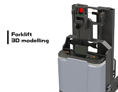 Forklift 3D modelling