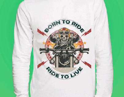 Biker T-shirt design