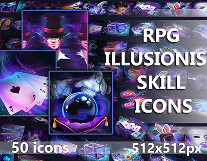 RPG Illusionist Skill Icons