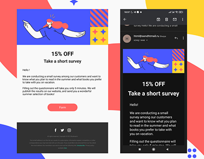 Email design/Layout on MJML