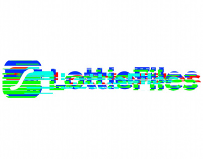 LottieFiles Glitch logo animation.