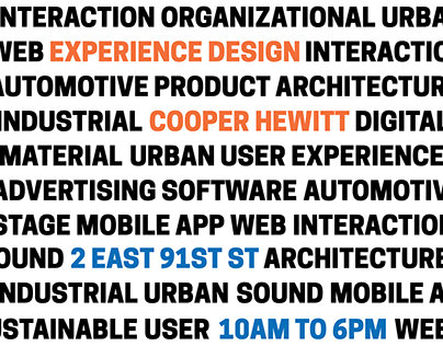 Cooper Hewitt: Experience Design Campaign