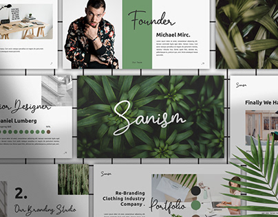 S A N I S M | Clean Fashion Powerpoint Template