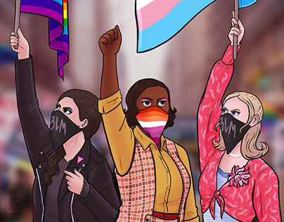 Love In Hate Nation - Illustration for Pride Month