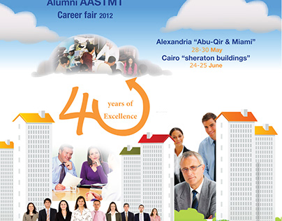 Alumni AASTMT career fair flyer