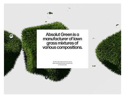 Absolut Green | 3D, web. & package