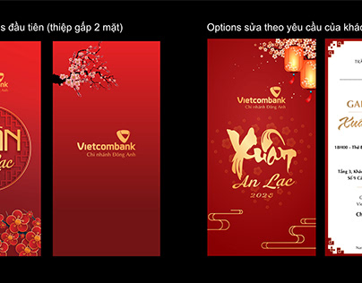 Thiệp mời sự kiện Tết 2023 - Vietcombank