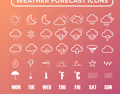 weather forecast icons