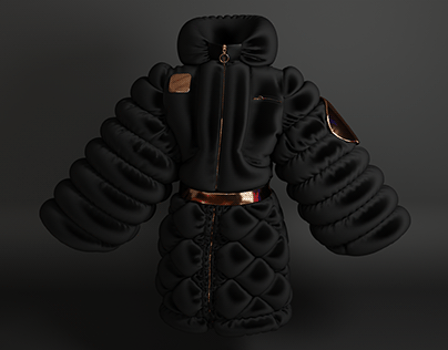 Inflated Puffer Jacket - CLO 3D/Marvelous Designer