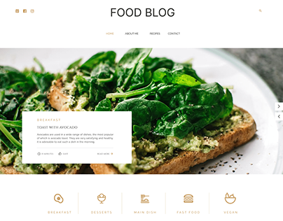 Food Blog Website