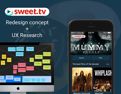 Sweet.TV UX Research - Movies & TV