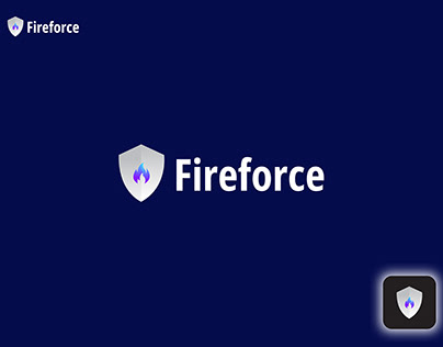 Fireforce modern 3d logo design| safety logo mark