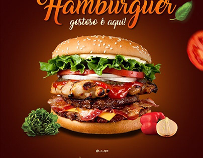 Arte para Hamburgueria